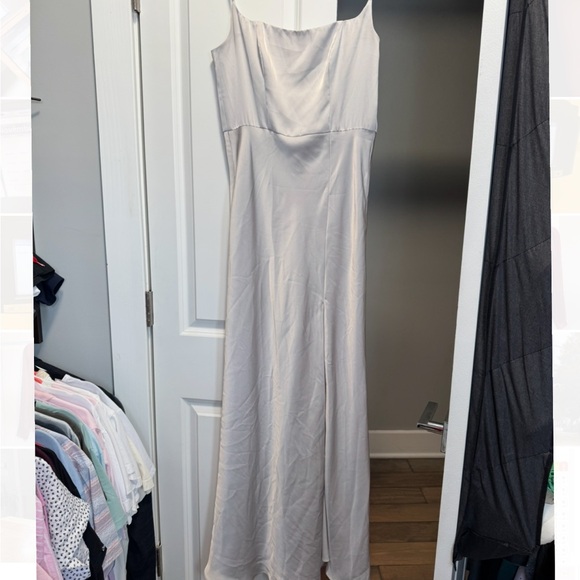 Birdy Grey Mai Dress Matte Satin Platinum size S - Picture 6 of 6